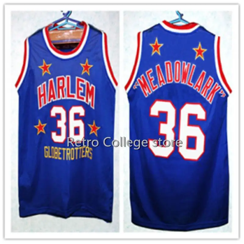 #36 MEADOWLARK LEMON HARLEM GLOBETROTTERS Mens Basketball Jersey