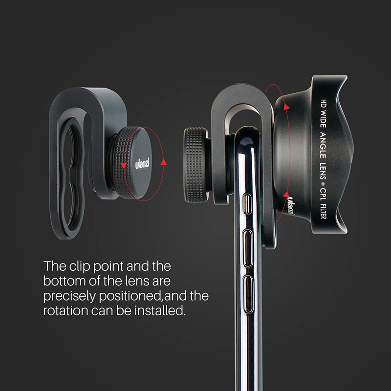 Najtaniej ULANZI 65mm HD teleobiektyw portret aparat telefoniczny obiektyw z 17mm klip dla iPhone Samsang Android przenośny modem huawei Smartphone Tele obiektyw