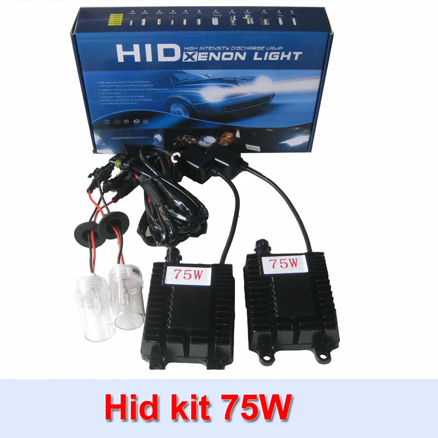 Фар автомобиля высокой мощности hid ксенона 75 Вт балласт h1 h3 h4 h7 h8 h9 conversion kit