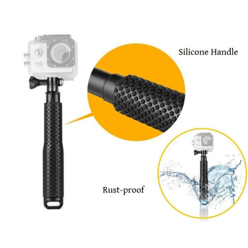 

19 Inch Action Camera Handheld Monopod Light weight Tripod for SJ4000 for Gopro HERO 5/2/3/3+/4 Extendable Camera Selfie Stick