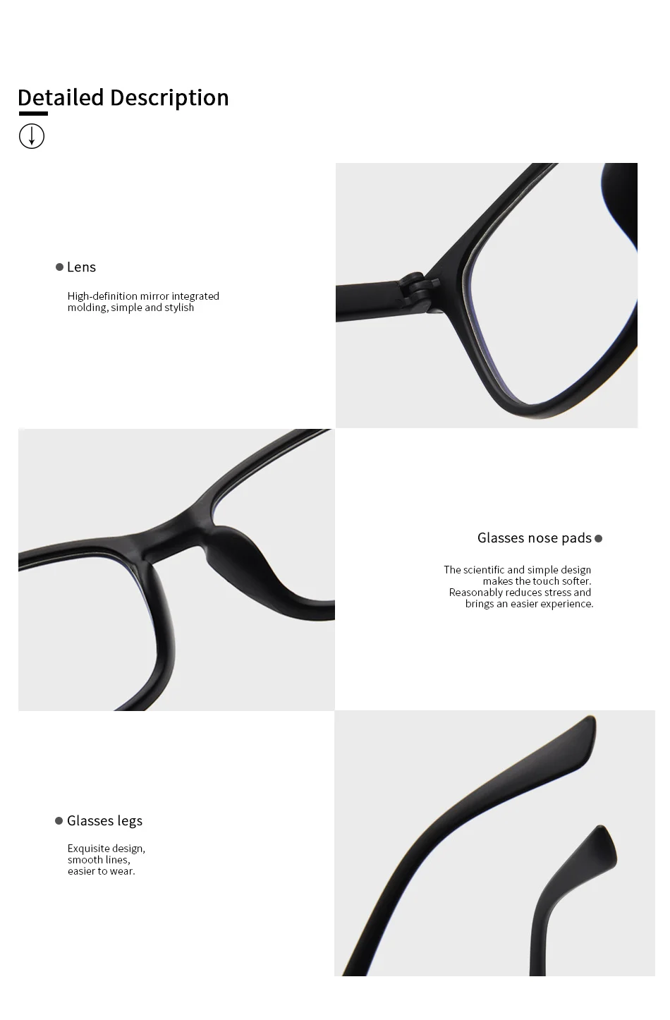 Очки оправы для очков прозрачные стекла, винтажные очки ультралегкие мягкие