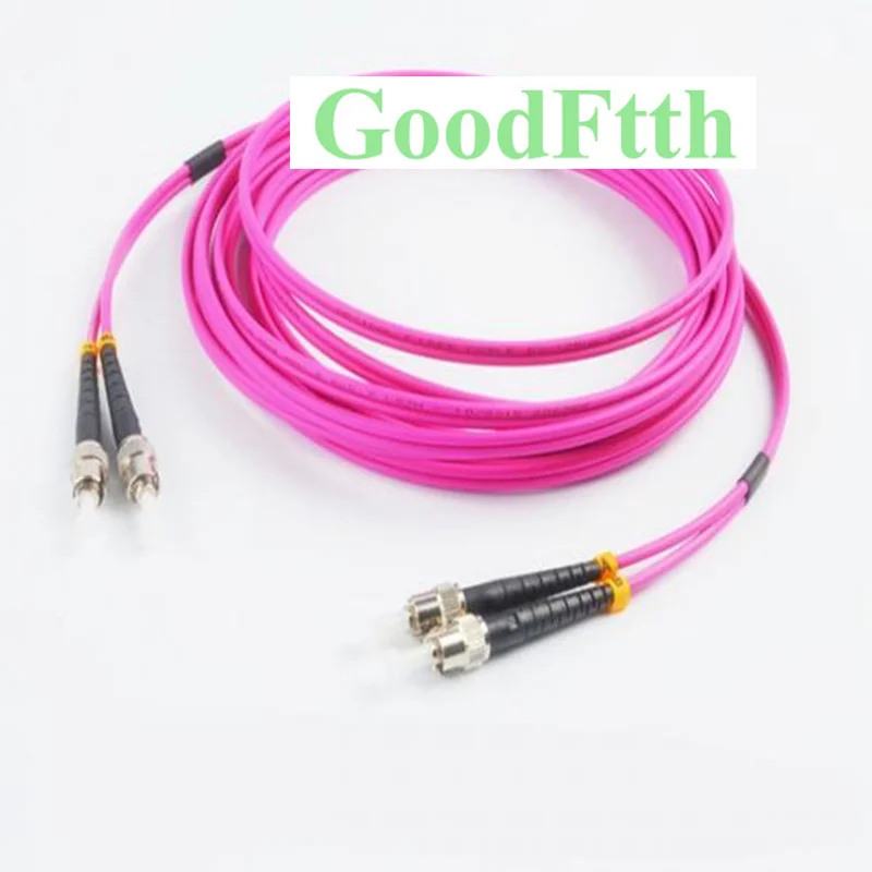 

Fiber Optic Patch Cord Jumper ST-ST Multimode OM4 Duplex GoodFtth 1-15m