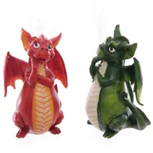 Мифический огнедышащий дракон ладан держатель горелка комбо статуя для палочек или конусов с декоративным дисплеем Стенд пламени