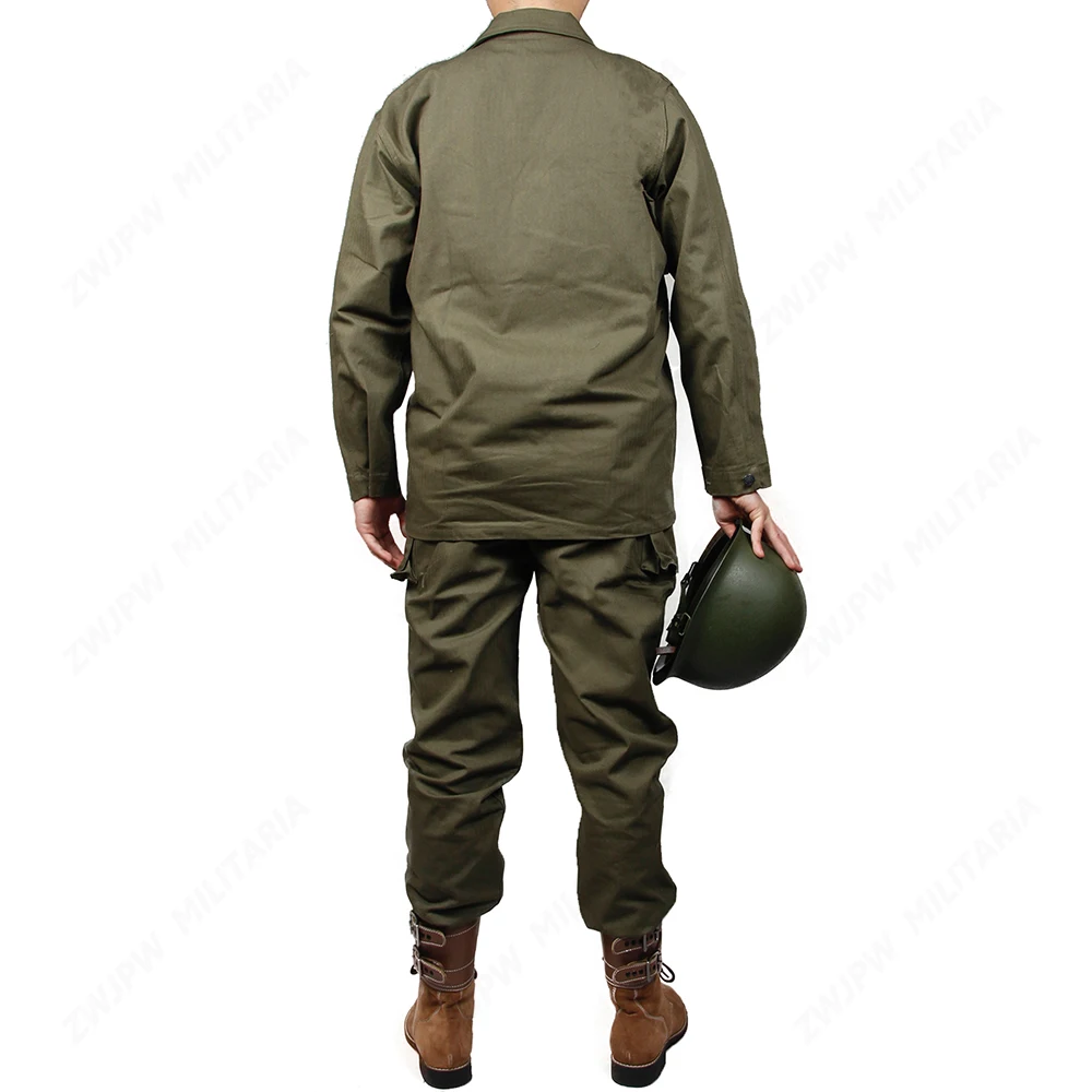 WW2 US army green HBT униформа из чистого хлопка уличная Униформа(без шлема, без обуви