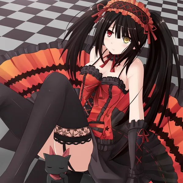

Date A Live Anime Tokisaki Kurumi 23*23CM Square Towel #35950