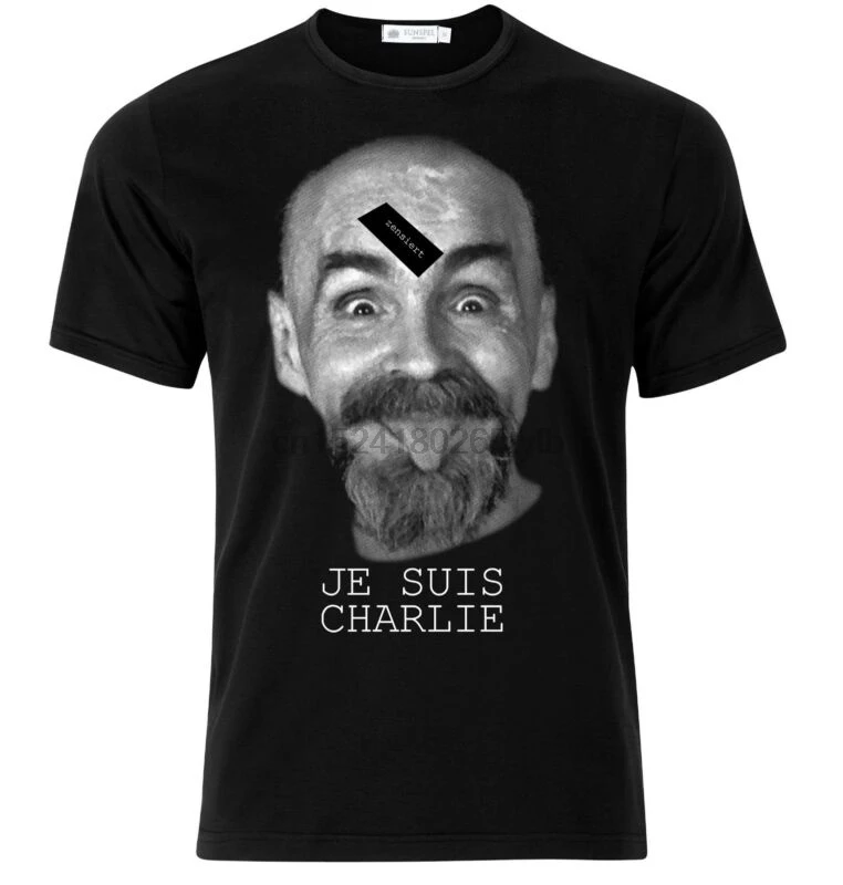 Je Suis Charlie Charles Manson рубашка серийный убийца Massmurder Gr. S-бис 5XL | Мужская одежда