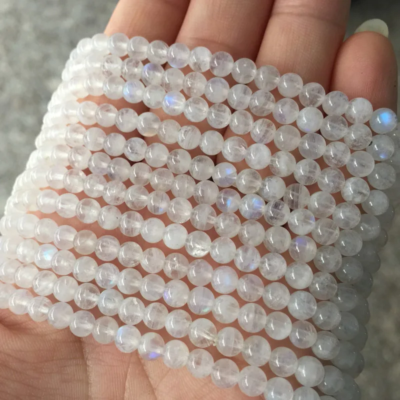 Бусины Из Натурального лунного камня 4/5/6/8/9 мм|stone beads|moonstone beadsbeads stone |