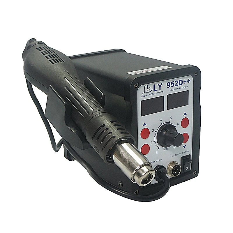 auto sleep function big power smart LY 952D++ dual led solder station