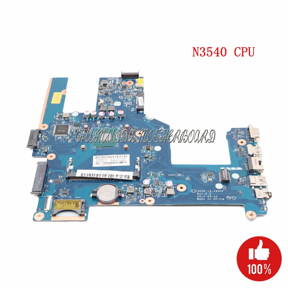 

NOKOTION ZSO50 LA-A994P 788287-001 764103-501 Main board For HP Pavilion 15-R Laptop motherboard SR1YW N3540 CPU