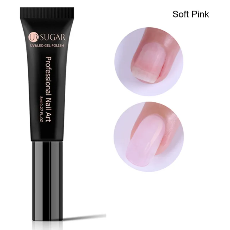 Ur Sugar Fibernails для наращивания ногтей, акриловые наконечники, стекловолоконная форма для ногтей, быстрое расширение, маникюрный салонный инструмент, УФ-гель - Цвет: UR-03