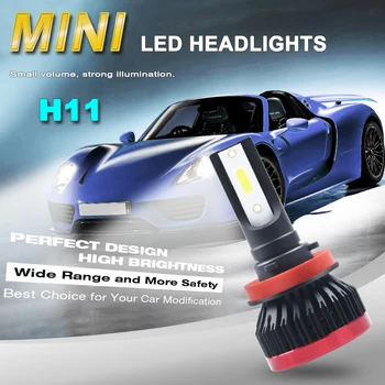 

2pcs 2019 New H7 led Headlights H4 LED Bulb Car H11 H9 H1 H3 HB4 HB3 9005 9006 H8 72W 8000LM 12V light White 6000K K1 kit led