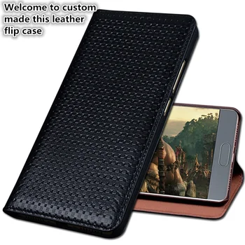 

HY02 Luxury Genuine Leather Flip Coque Cover For Nokia 6 2018 TA-1054 Phone Case For Nokia 6 2018 Phone Bag Kickstand