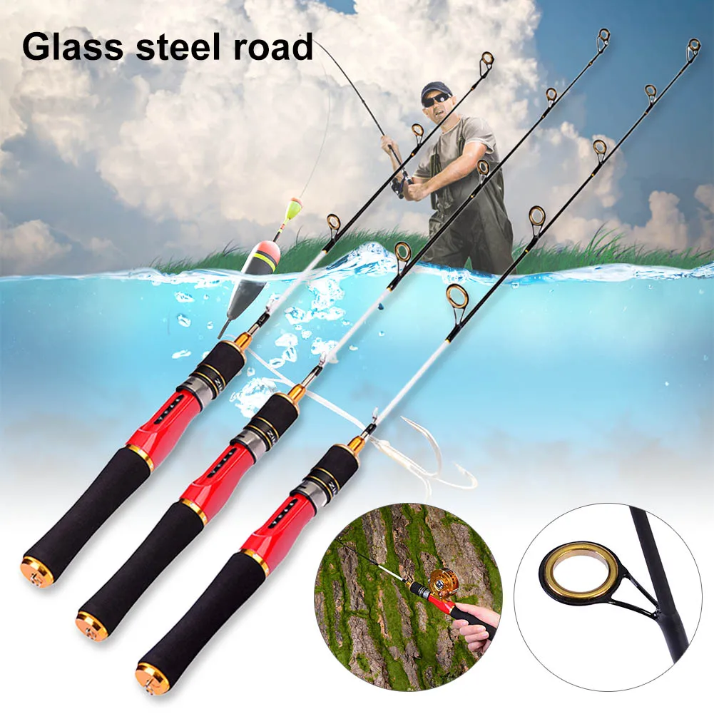 

1 Pcs Fishing Rod Pole Ceramic Guided Ring Eva Handle Portable Durable For Anglers ALS88
