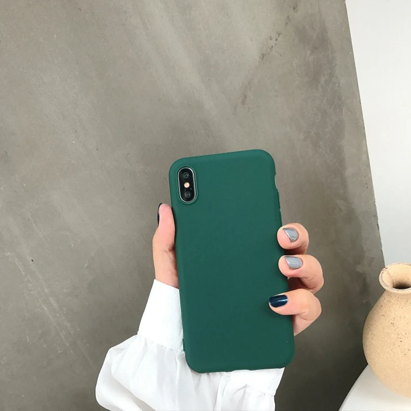

Colohas Silicon Case for iPhone XR X 7 Case Luxury Silicon Phone Case for iPhone Xs Max 8 6 6s Plus 5s Case Back Cover PC Coque