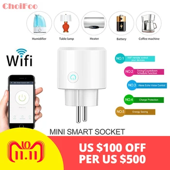 

Smart Socket Wifi Wireless APP Remote Smart Home Power Socket Timer Switch for Amazon Alexa Google Home US/UK/EU Plug