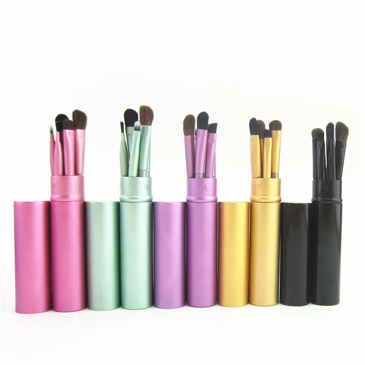 

5Pcs Make Up Tools Eye Makeup Mini Brushes Set Professional Travel Make Up Brushes Set Eyeshadow Travel Portable Accessories)