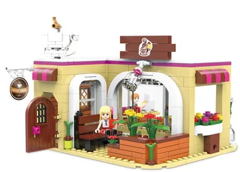 

XINGBAO 12011 426Pcs City Girls Series The Coffee Store Set Building Blocks DIY Educational Funny Bricks Toys Gift for children