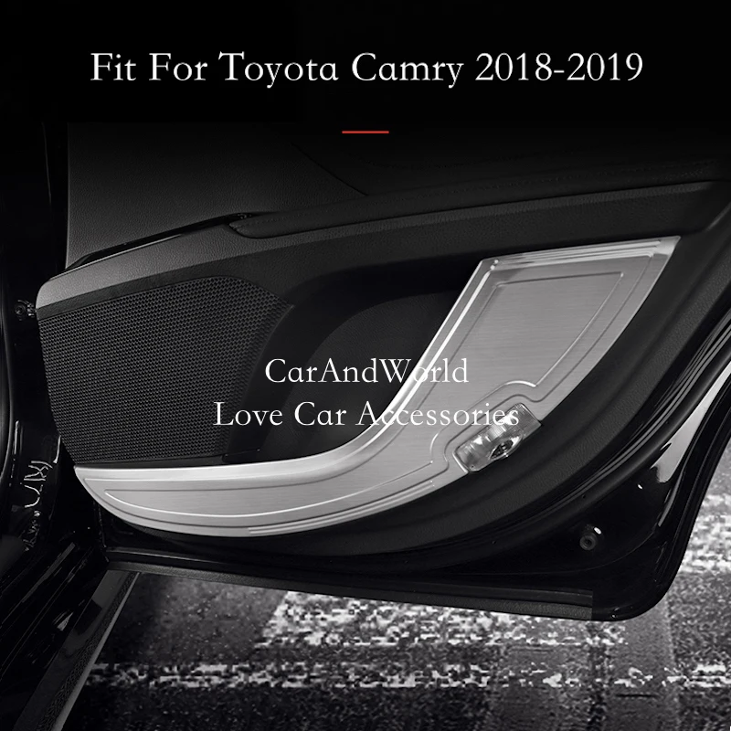 For Toyota Camry 8th 2018 2019 Car Styling Side Edge Door Anti kick