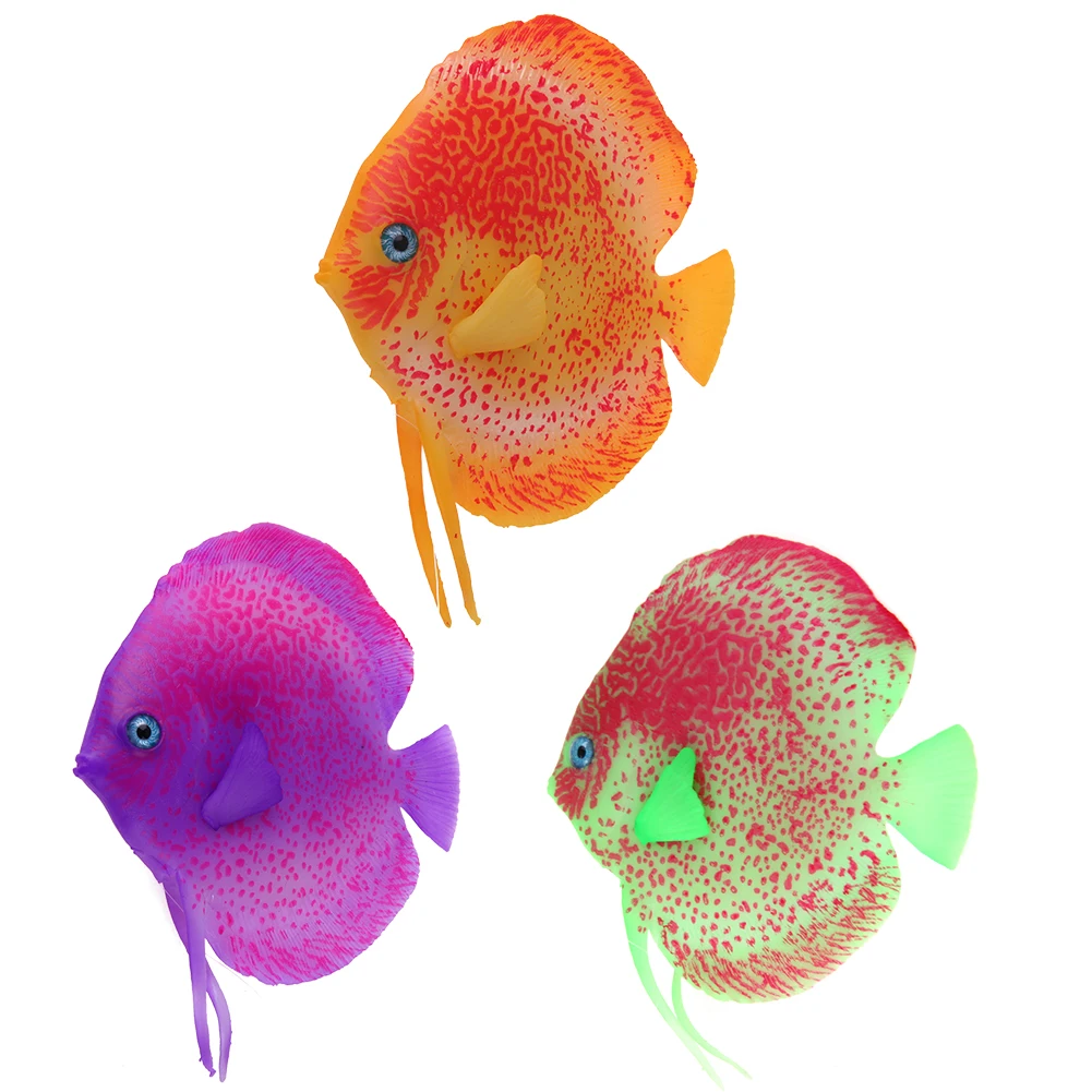 Светящийся Аквариум Моделирование тропических рыб плавающие подвижные поддельные игрушки для аквариума моделирование пейзаж украшение аквариума