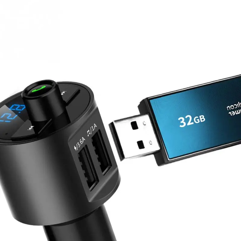 Двойное соединение через USB и беспроводное Bluetooth зарядное устройство адаптер