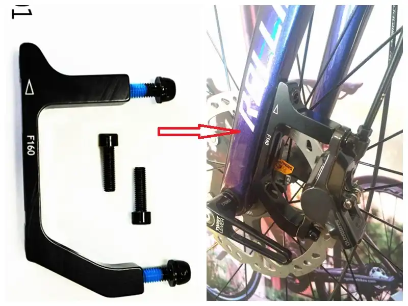 shimano flat mount disc brake adapter