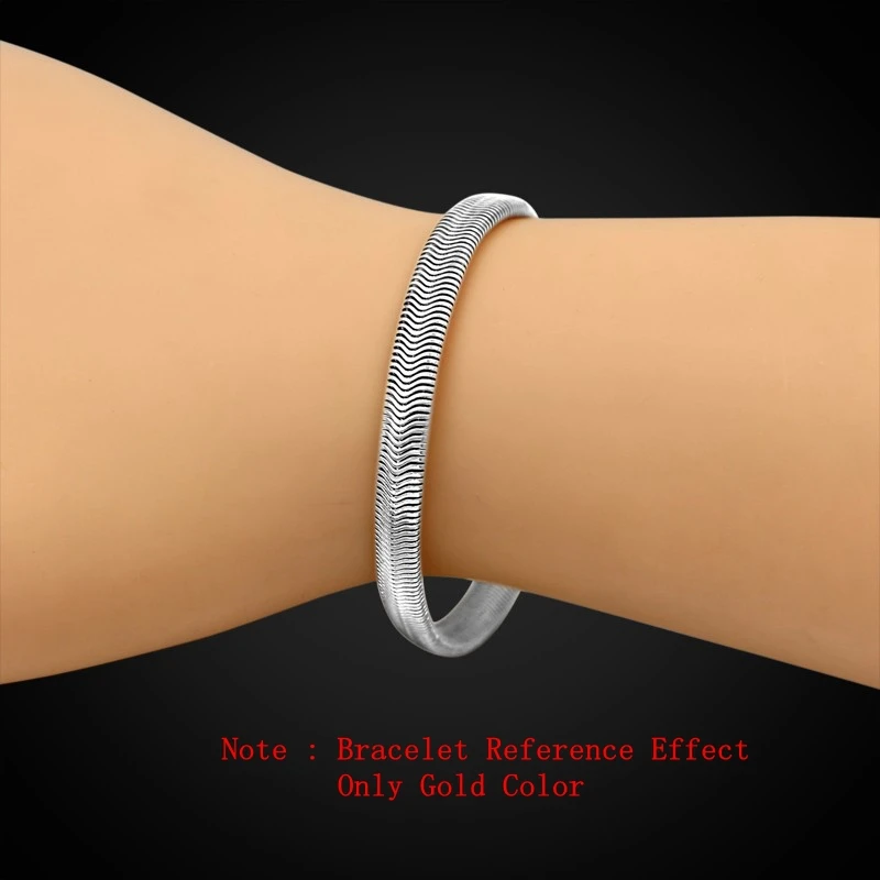 Цепочка со змеиным плетением и браслет 5 мм|colorful jewelry sets|jewelry sets for womennecklace and bracelet set