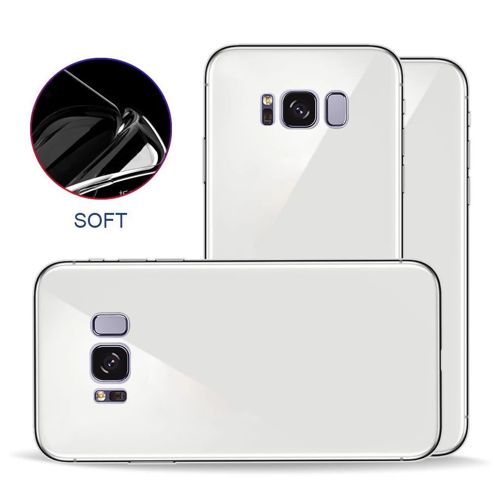 Мягкий пластиковый прозрачный Простой Модный защитный чехол для Samsung Galaxy