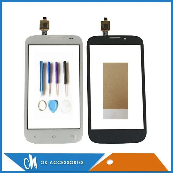 

Black White Color For Fly IQ4404 IQ 4404 Touch Screen Digitizer With Adhseive Tape & Tools 1PC/Lot .