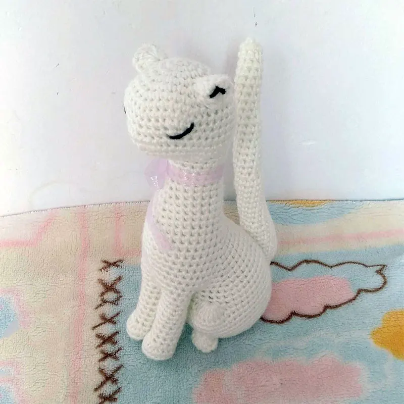 20*9 см ручной работы крючком котенок пара кукла кошки куклы амигуруми милая