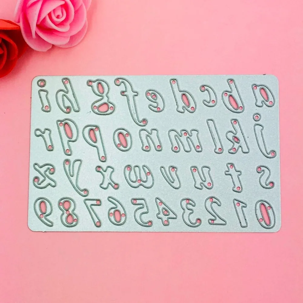 The alphabet die cuts metal die cutting dies scrapbooking embossing