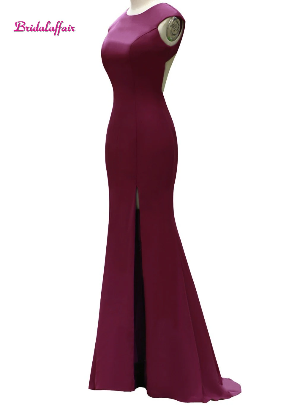 

KapokBanyan Real Photo Simple Light Purple Satin Prom Dresses 2017 Vestido de festa Cheap Backless Evening Gown Robe de soiree