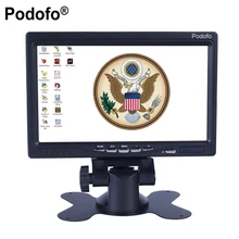 Podofo 7 «HD ЖК-дисплей мини-компьютер и ТВ Дисплей cc ТВ видеонаблюдения Экран заднего вида Мониторы, HDMI/VGA/аудио/видео