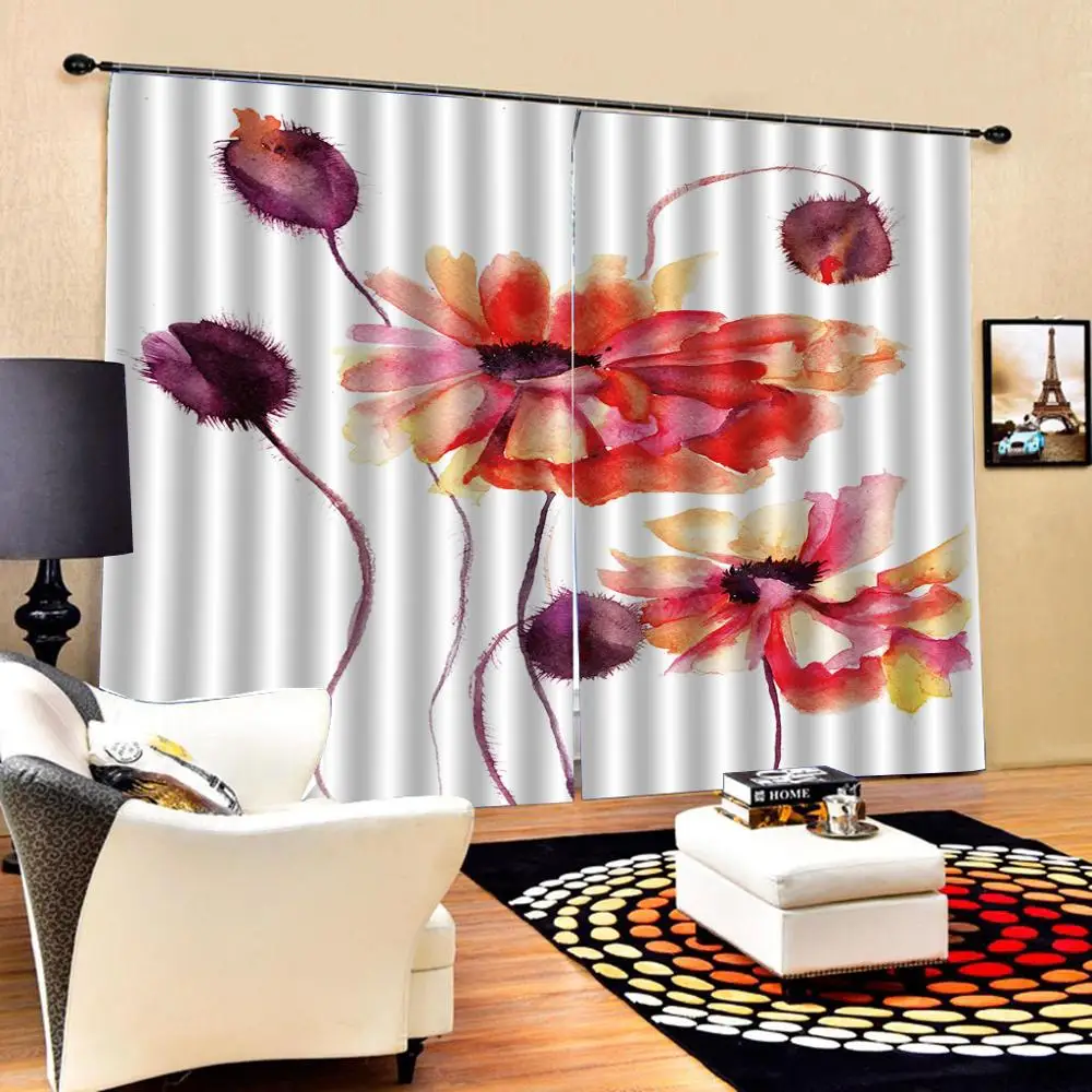 

Luxury Blackout 3D Window Curtains For Living Room Bedroom louts curtains Blackout curtain