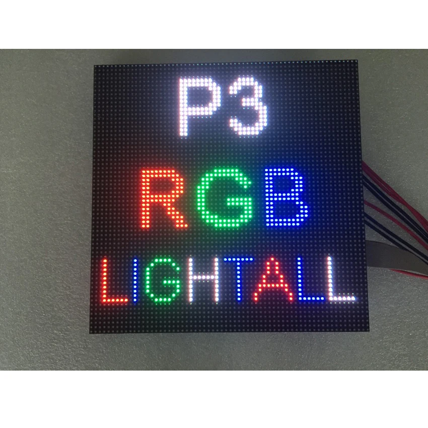 

Video Wall Panel 64x64Dots RGB HD P3 SMD2121 Indoor Module 192*192mm 1/32S LED Panel For Full Color LED Display Screen