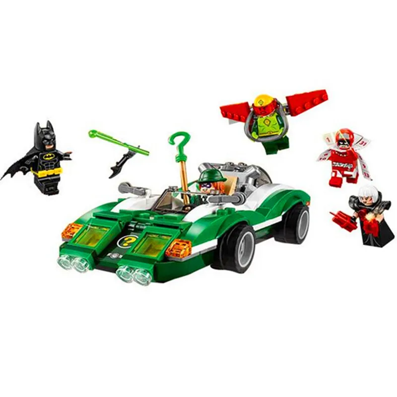 

282pcs New Brand Compatible Batman Movie The Riddler Riddle Racer Model Building Blocks Kit Assembly Figures Bricks Toys