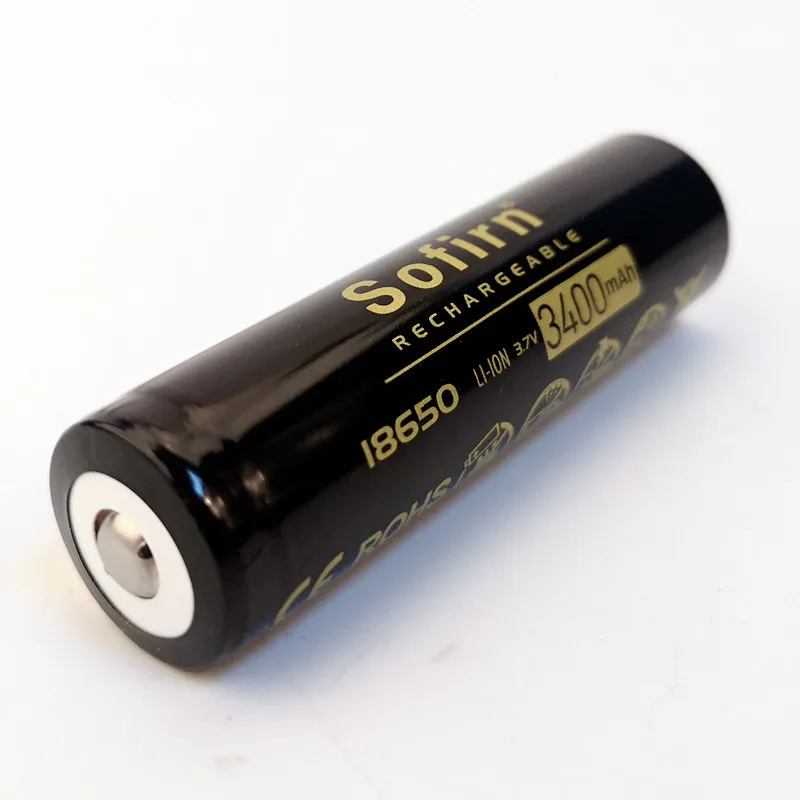 Sofirn перезаряжаемая литиевая батарея 18650 3400mAh реальная емкость 3,7 V 3C 10A литий-ионная аккумуляторная батарея для фонарика электронной сигареты