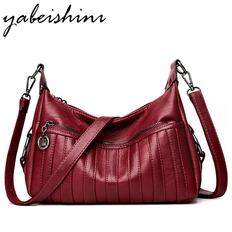 

Luxury handbag designer high quality shoulder bag leather sheepskin ladies shoulder bag Messenger bag solid color bag durable