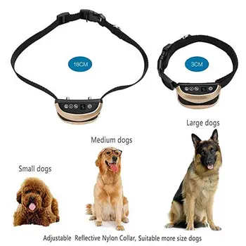 

Pet Dog Rechargeable Anti Bark Collar Adjustable 7 Sensitivity Levels Vibration Stop Barking Dog Training