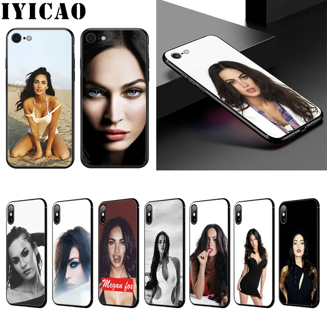 Мягкий чехол для телефона IYICAO Megan Fox iPhone XR X XS Max 6 S 7 8 Plus 5 5S SE |