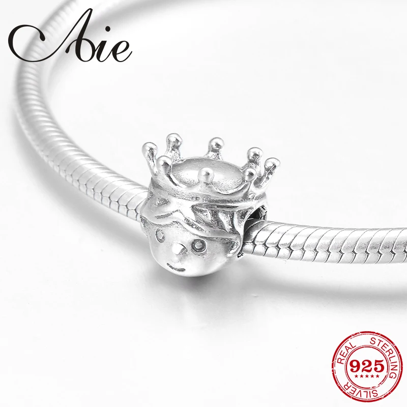 

Fairy tale noble prince 925 Sterling Silver DIY gift fine beads Fit Original Pandora Charm Bracelet Jewelry making