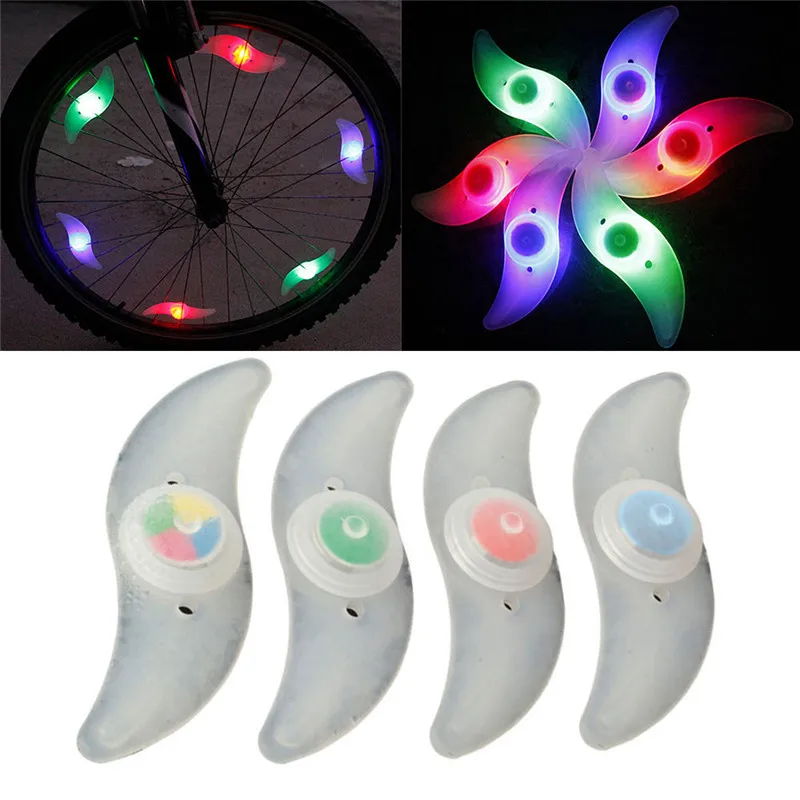 2PCS Colorful Bike Bicycle Cycling Spoke Durable Long Lasting Convenient Wire Tire Tyre Wheel LED Bright Light Lamp#267301 | Автомобили и