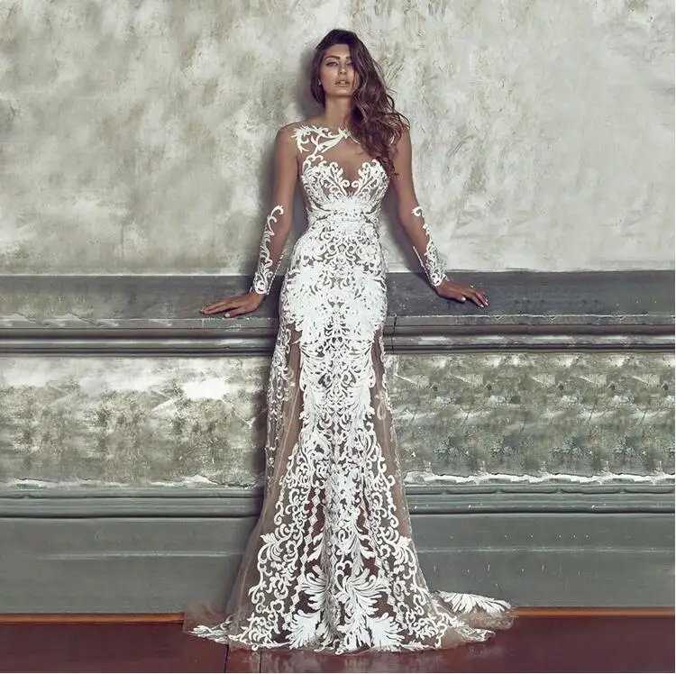 Women Maxi White Lace Dress XXXL 