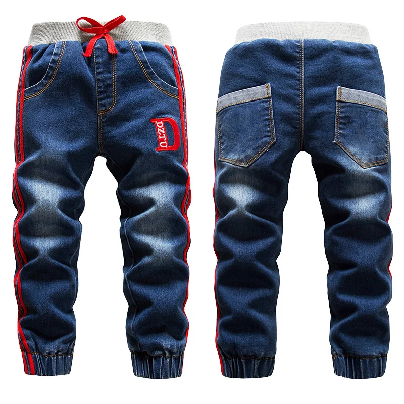 Winter 2018 Velvet Jeans for Boys Fashion Kids Washing Blue Trousers ...