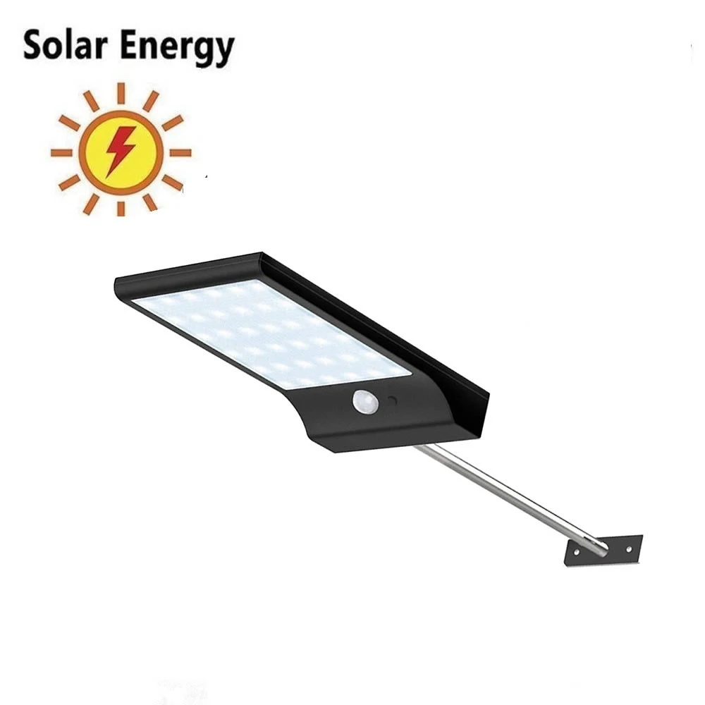 

48/36 LED Outdoor LED Wall lamp Motion Sensor/Night Sensor Solar light Pathway Street lamp Yard Waterproof Wall w metal pole