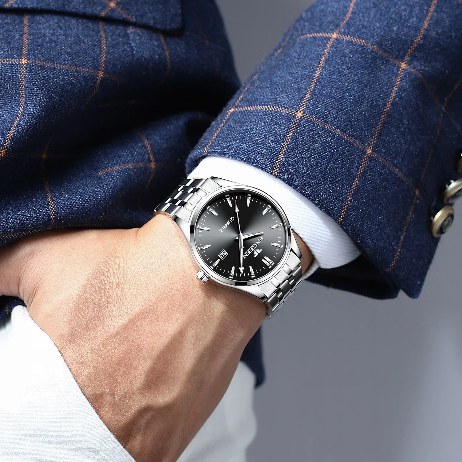 Relogio Masculino мужские часы Топ бренд Роскошные модные кварцевые часы мужские часы спортивные деловые наручные часы Прямая поставка
