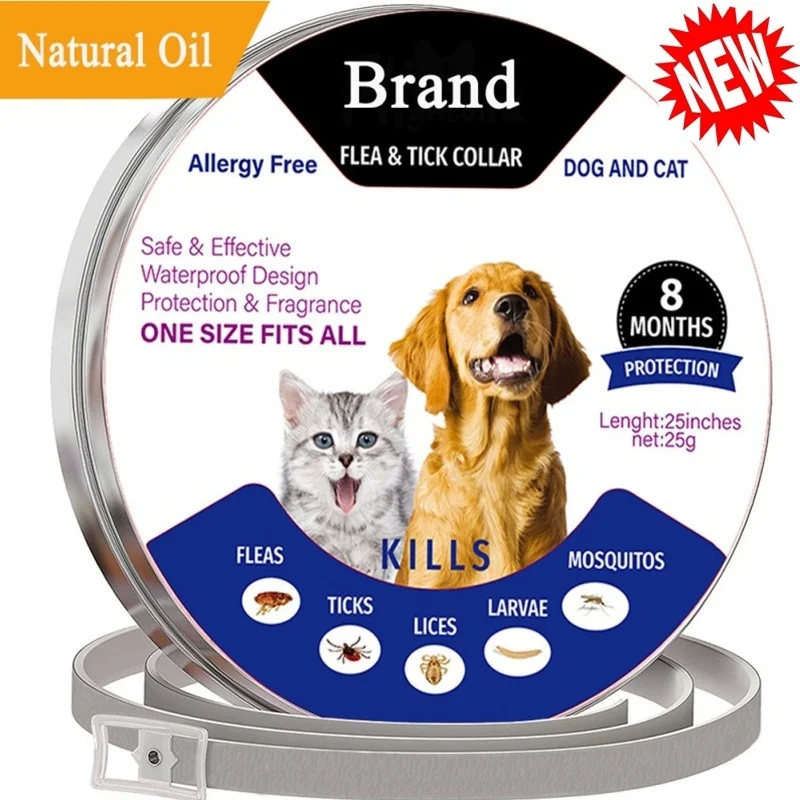 

Pets Dog Cat Adjustable Anti-parasites Collars Mite Protection Fleas Ticks Lices Forceps Mosquitos Control Reject Fits All Size