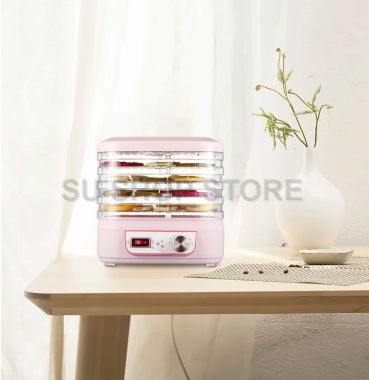 food Dryer with 5 trays Food Dehydrator Fruit Vegetable Herb Meat Drying Machine Pet Snacks 220V EU US UK AS