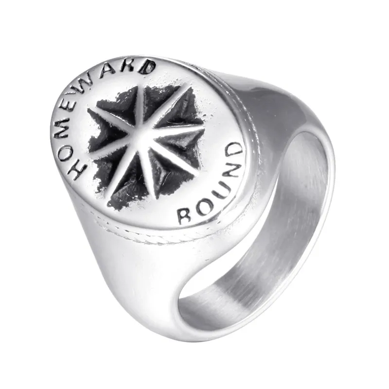 

Mens Stainless steel ring Star Baphomet Goat Pentagram Devil Biker Jewelry Size 7-13 XJ180