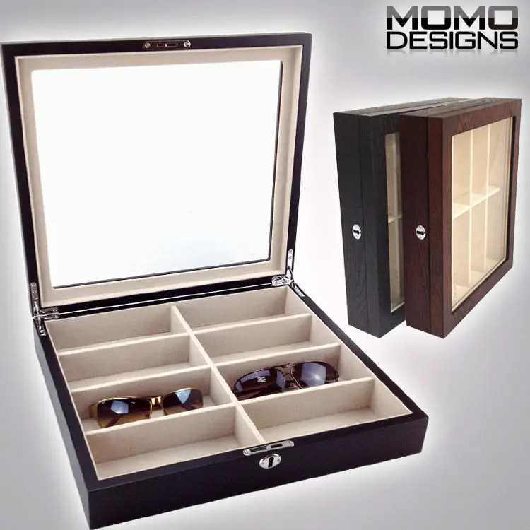 Luxury Wooden Sungles Storage Box Nature Wood 8 Piece Gles Luxury Wooden Sungles Storage Box Nature Wood 8 Piece Gles Display High Quality Case For Home Decor In Bo Bins From