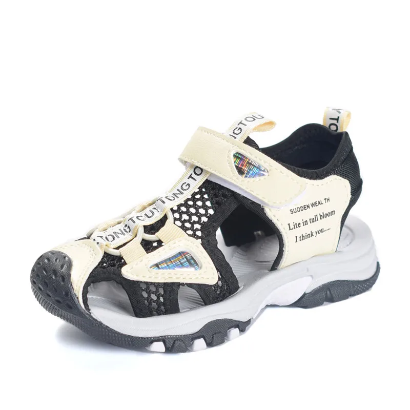 

DIMI 2019 Summer Kids Shoes Brand Closed Toe Pu Leather Boys Sandals Non-slip Wear Resistant Children Shoes Boy Beach Sandals